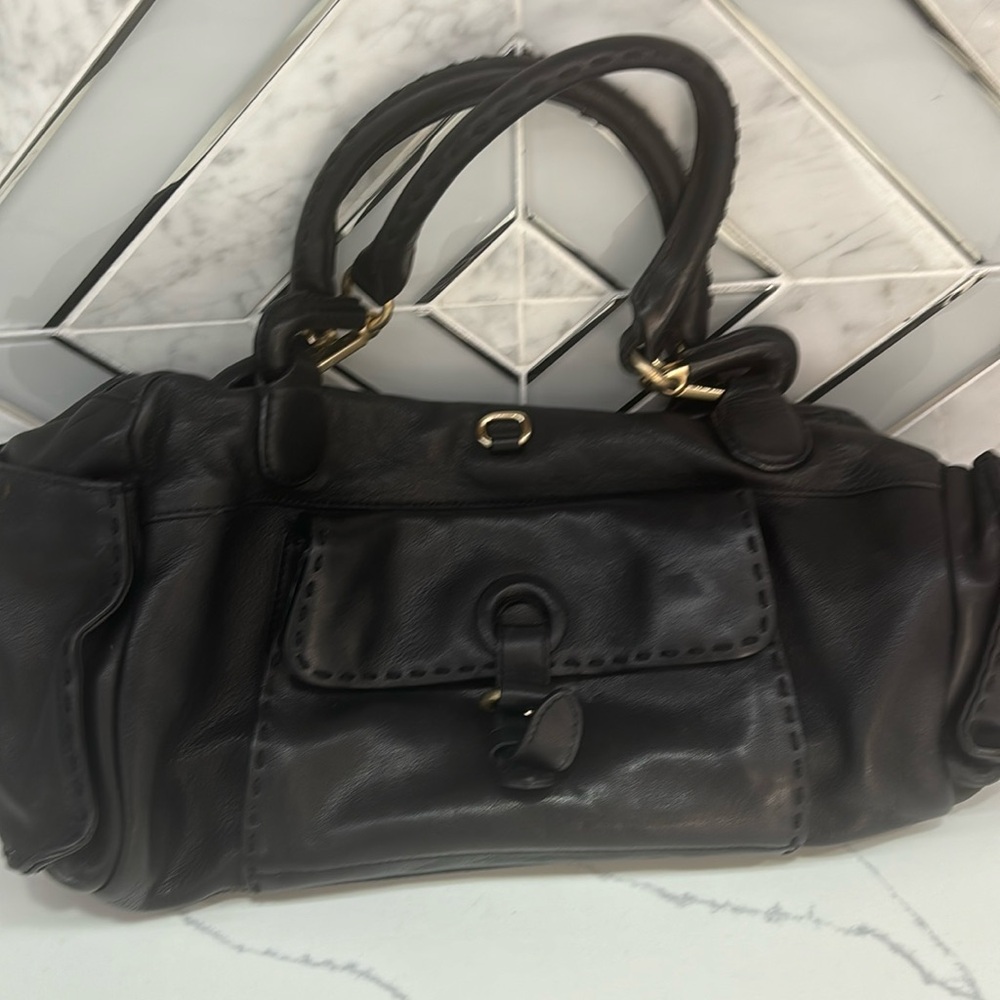 Ellen Tracy leather satchel